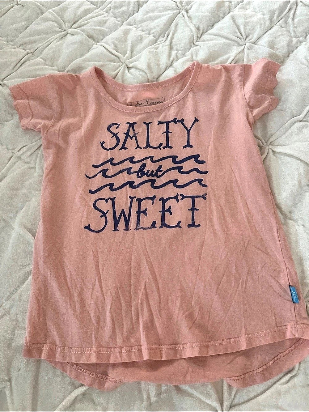 Feather 4 Arrow Salty But Sweet Tee Boys Size 4 Pink